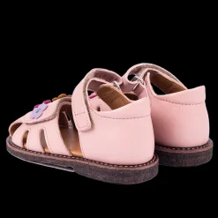 Begynder Sandal Med Blomsterapplikationer