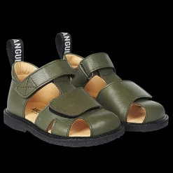 Begynder Sandal Med Logobånd Og Velcrolukning