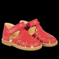 Begynder Sandal Med Mini-hjerter Og Velcrolukning