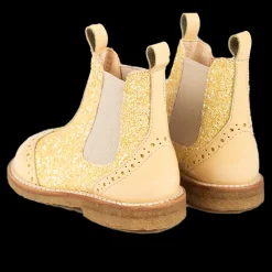 Chelsea Støvle Med Glitter Og Brogues Detaljer