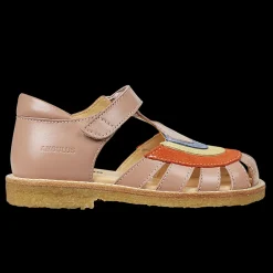 Colourblock Regnbuesandal Med Velcro