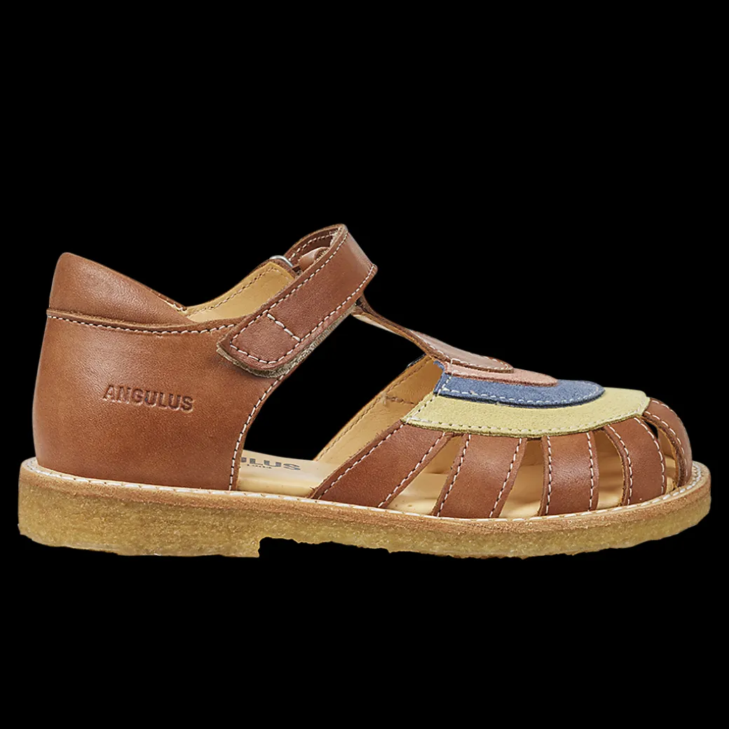Colourblock Regnbuesandal Med Velcro