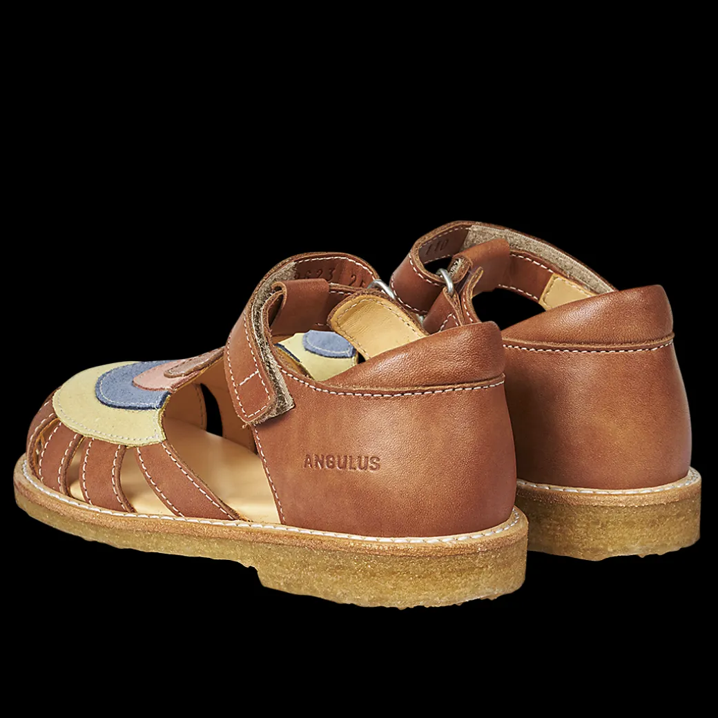Colourblock Regnbuesandal Med Velcro