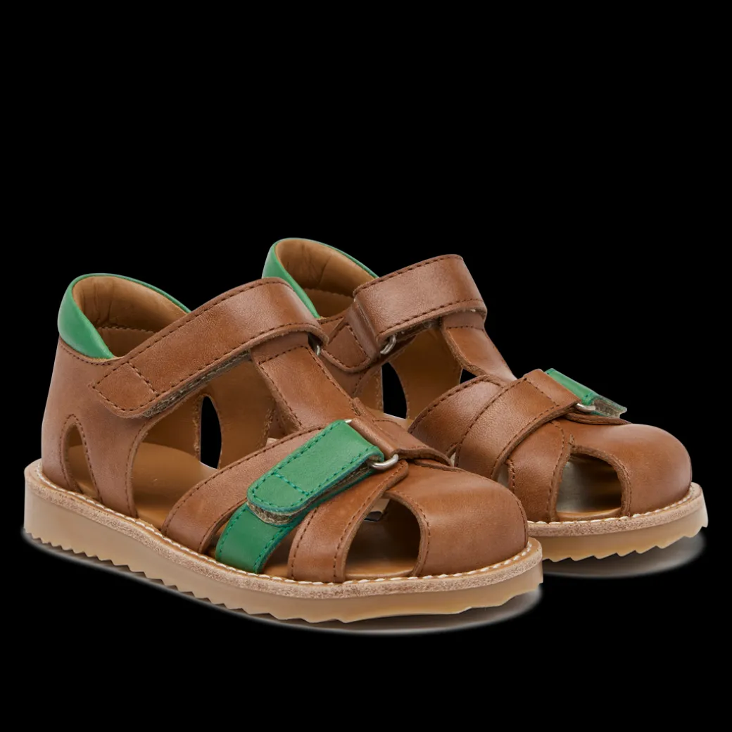 Colourblock Sandal Med Justerbar Velcrolukning