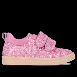 Funklende Glitter-sneaker Med Ruskindskanter
