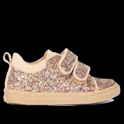 Funklende Glitter-sneaker Med Ruskindskanter