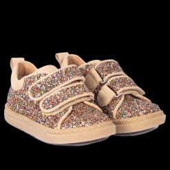 Funklende Glitter-sneaker Med Ruskindskanter