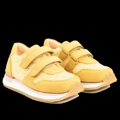 Glittersneaker Med Velcrolukning