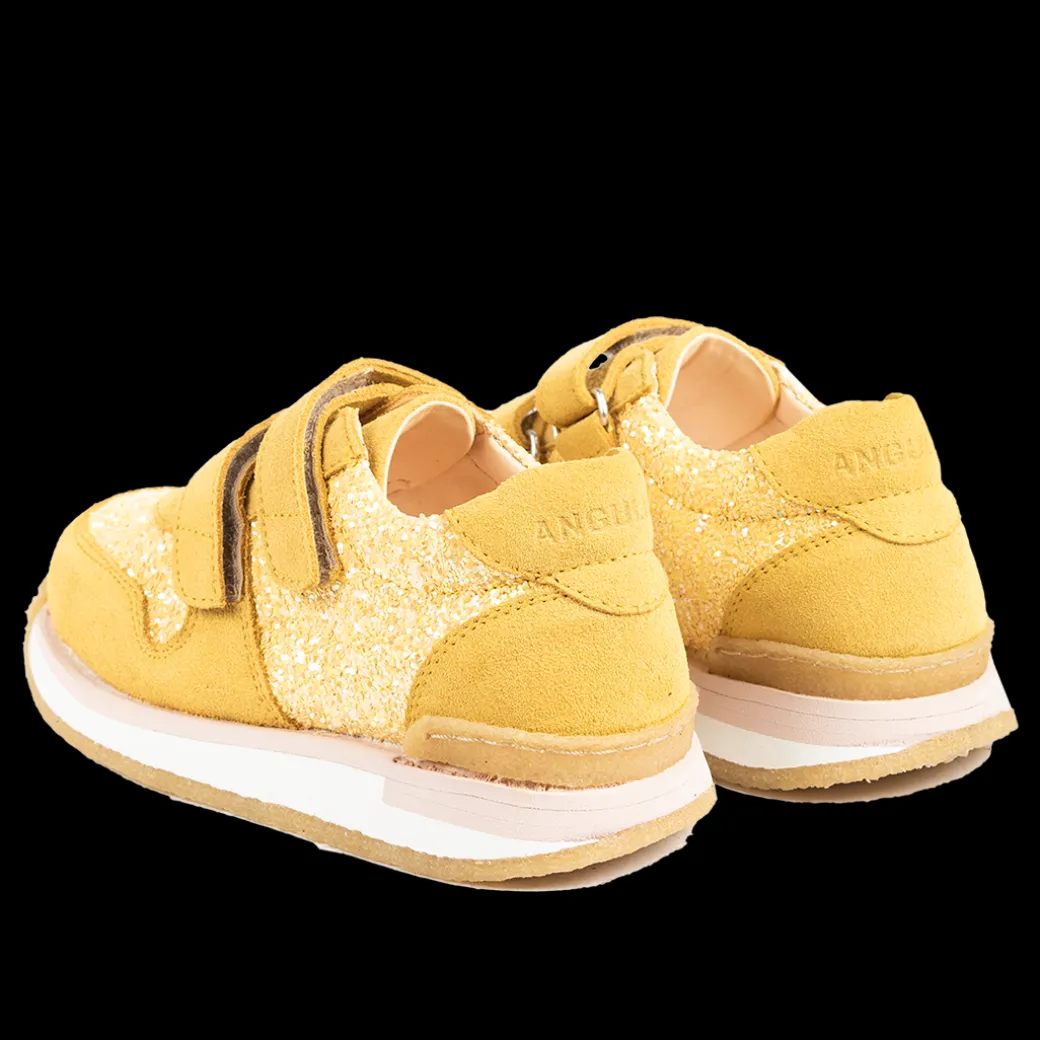 Glittersneaker Med Velcrolukning