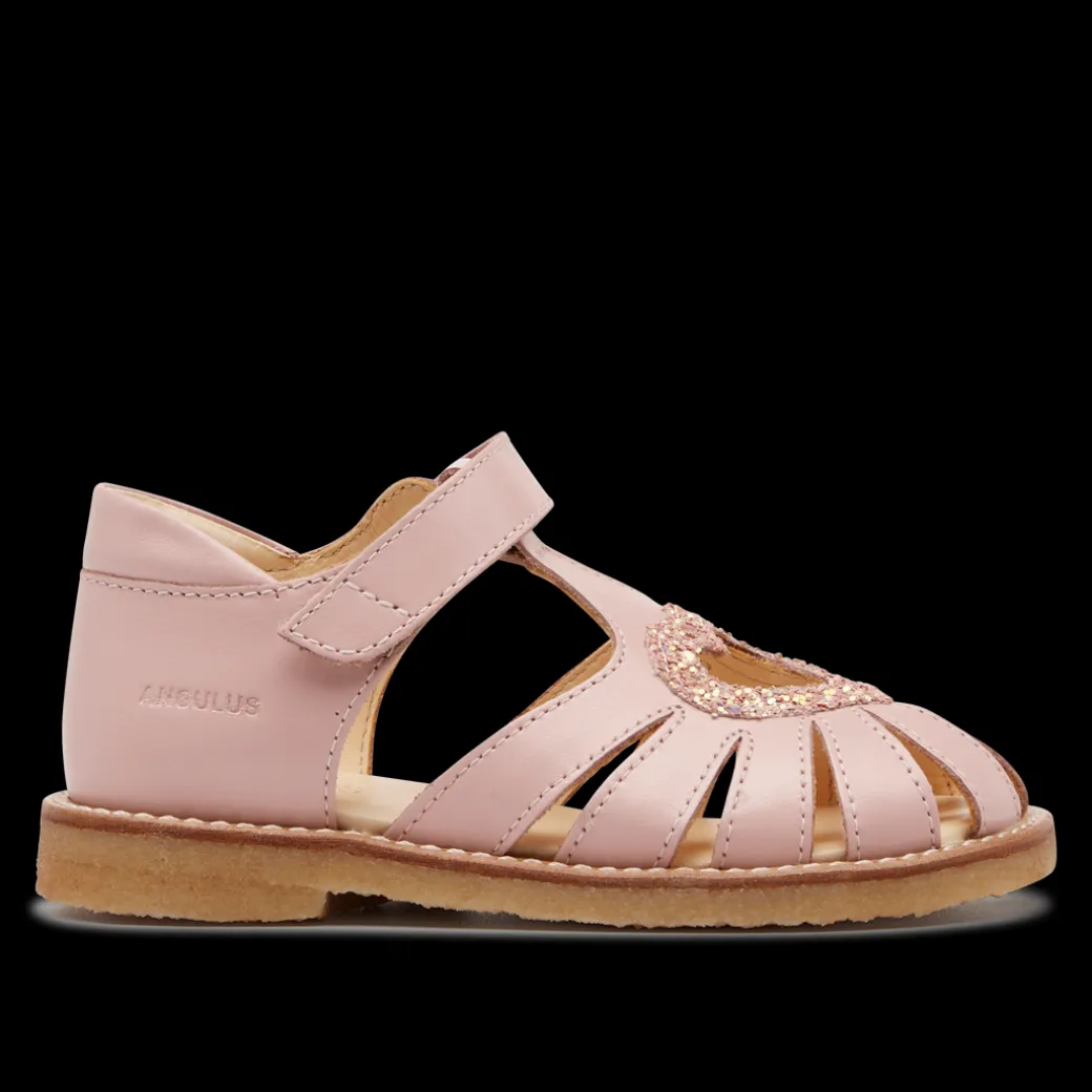 Hjertesandal Med Funklende Glitter Hjerte