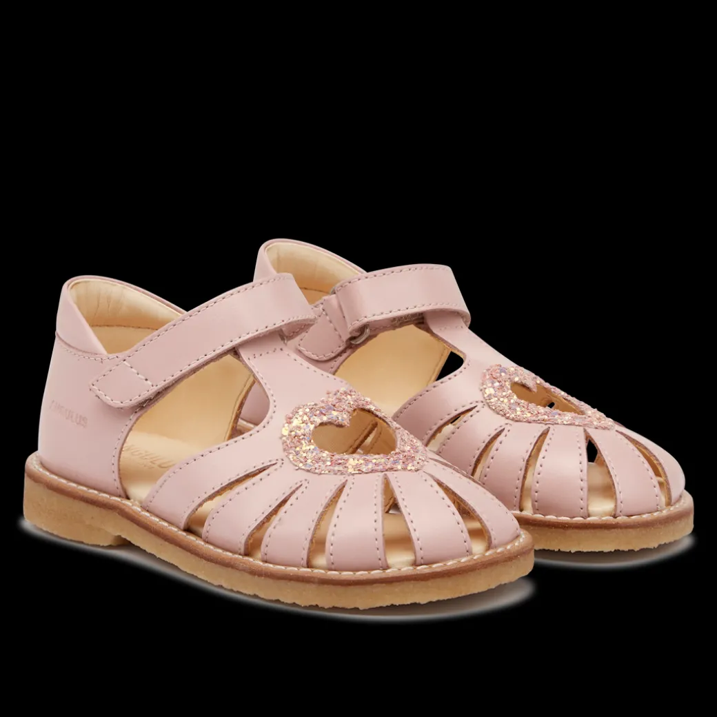 Hjertesandal Med Funklende Glitter Hjerte