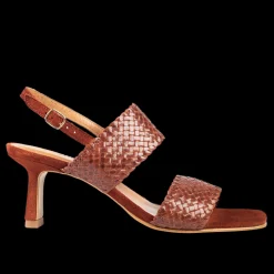 Håndflettet Sandal Med Hæl