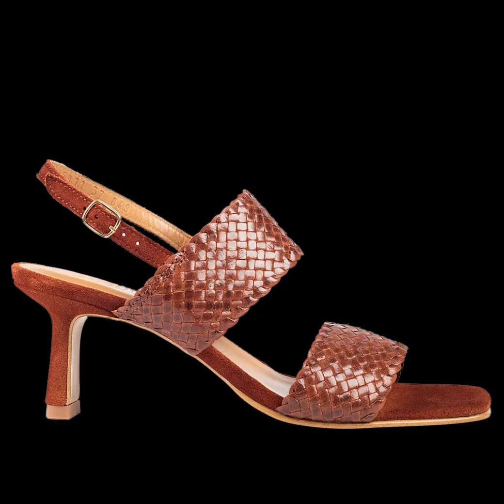 Håndflettet Sandal Med Hæl