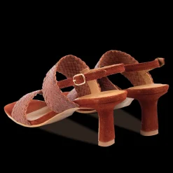 Håndflettet Sandal Med Hæl