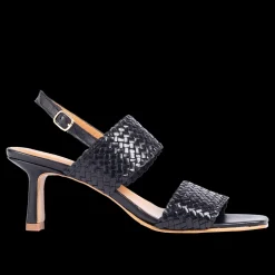 Håndflettet Sandal Med Hæl