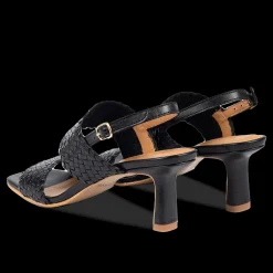Håndflettet Sandal Med Hæl