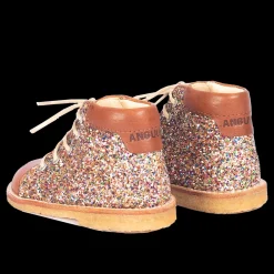 Klassisk Begynder Snøresko Med Funklende Glitter