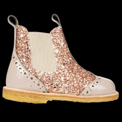 Klassisk Chelsea Støvle Med Funklende Glitter