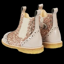 Klassisk Chelsea Støvle Med Funklende Glitter