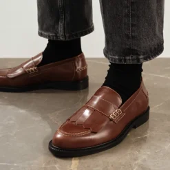 Klassisk Penny Loafer Med Frynser