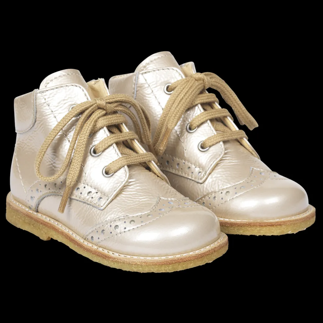 Klassisk Snøresko Med Brogue Detaljer