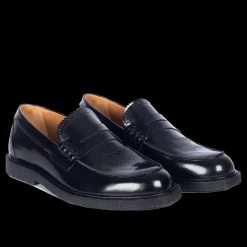 Penny Loafer Med Dekorativt Brogue Hulmønster