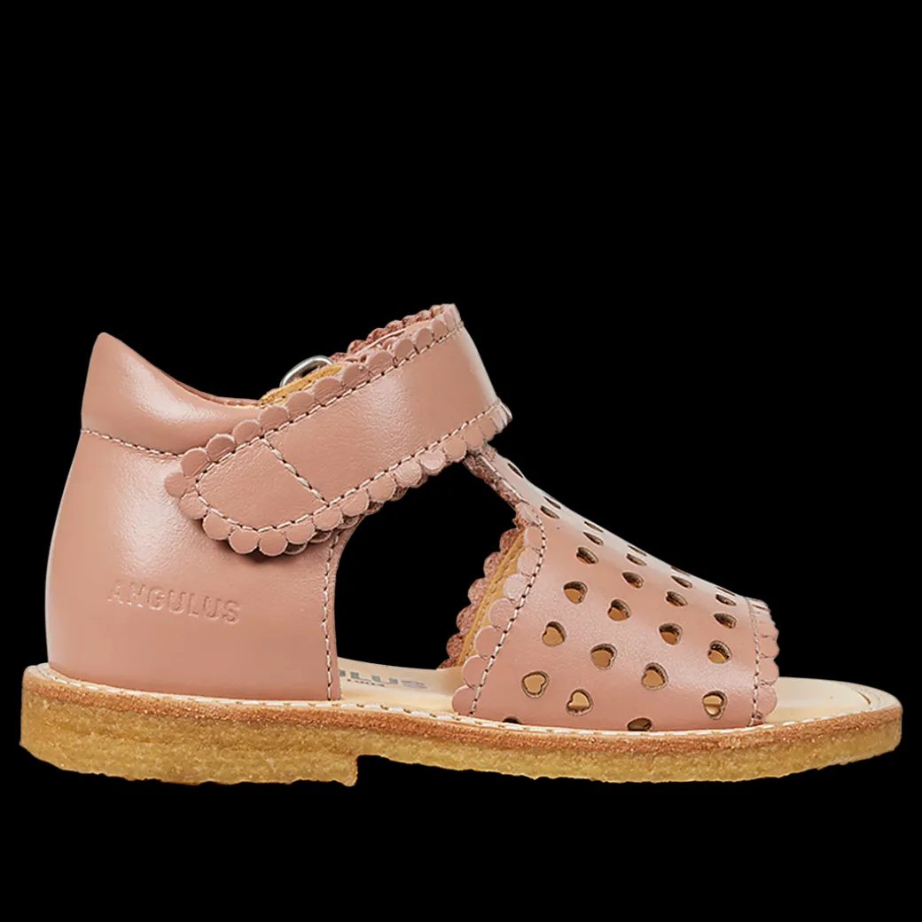 Sandal Med åben Tå, Mini-hjerter Og Velcrolukning