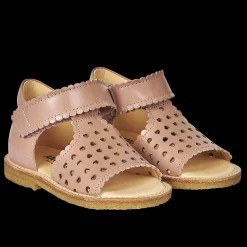 Sandal Med åben Tå, Mini-hjerter Og Velcrolukning