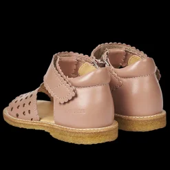 Sandal Med åben Tå, Mini-hjerter Og Velcrolukning