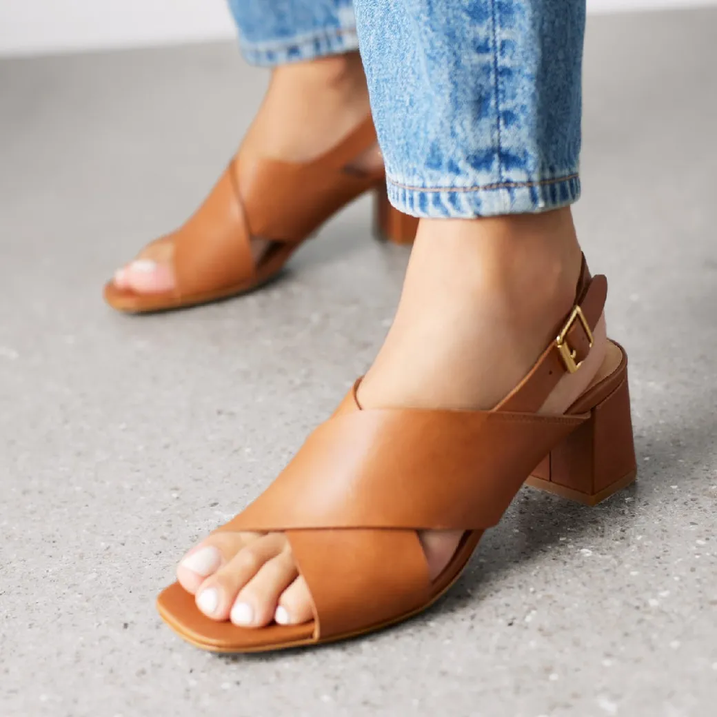 Sandal Med Blokhæl
