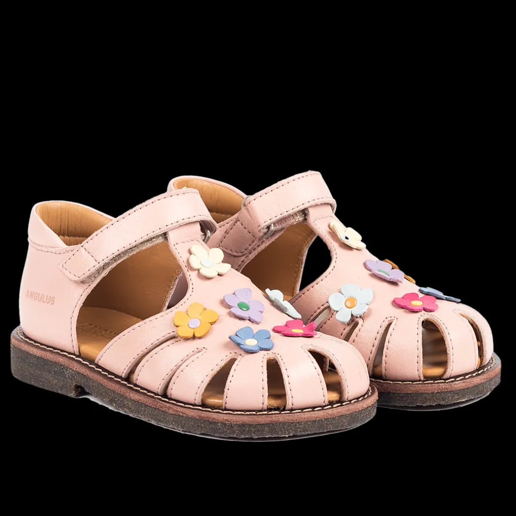 Sandal Med Blomsterapplikationer