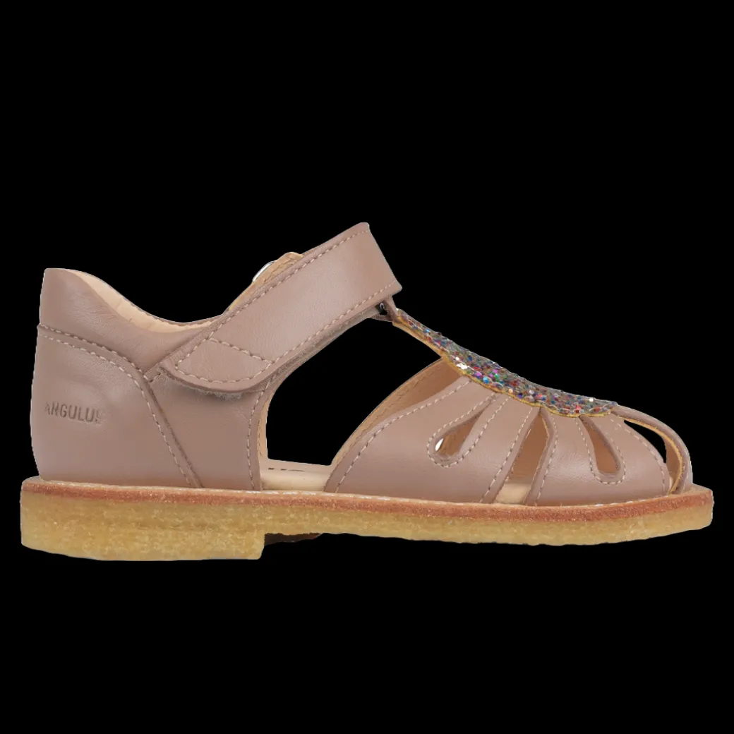 Sandal Med Dråbedetalje I Funklende Glitter