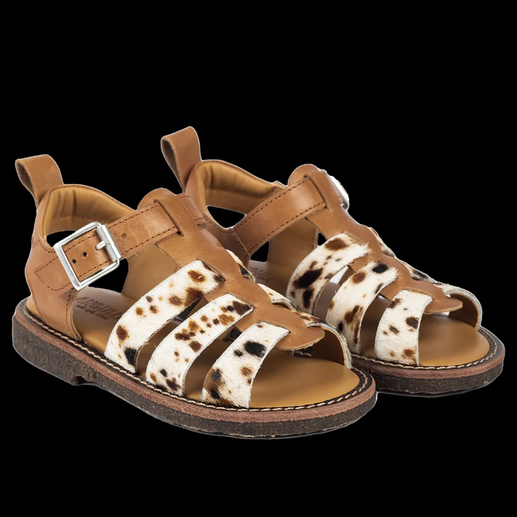 Sandal Med Spænde Og Pony Detaljer