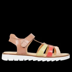 Sandal Med T-rem Og Velcrolukning