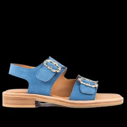 Sandal Med Unikke Guldspænder