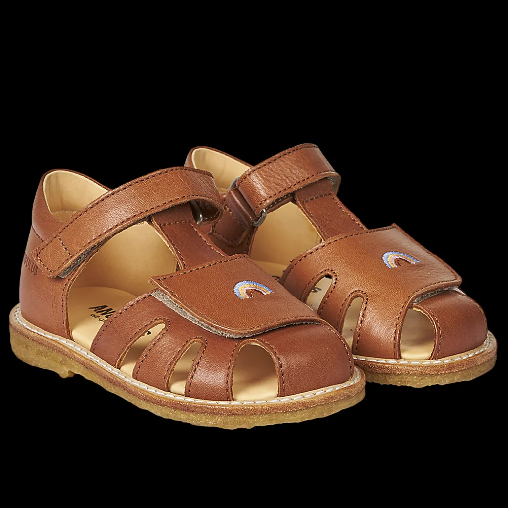 Sandal Regnbue Broderi Og Velcrolukning