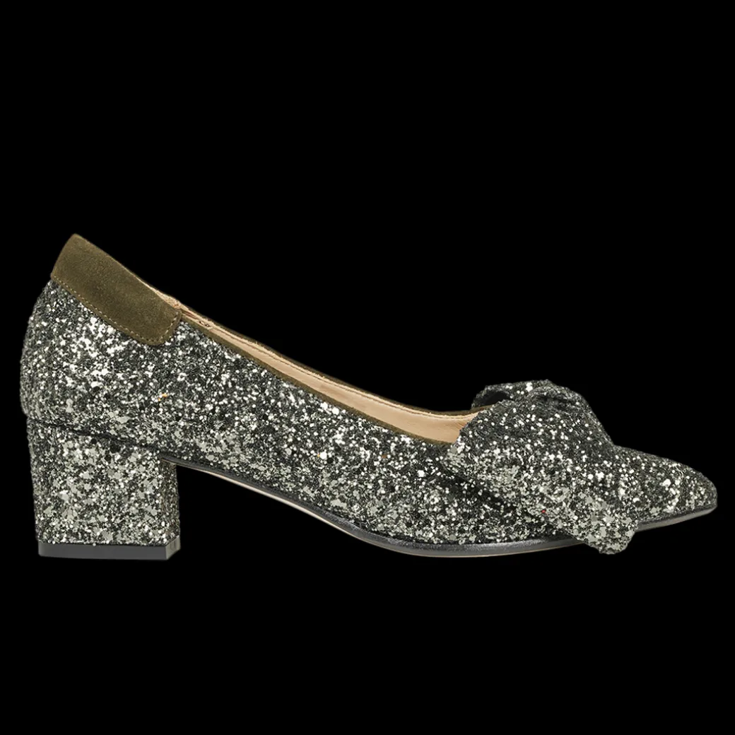 Sløjfe Pump I Funklende Glitter