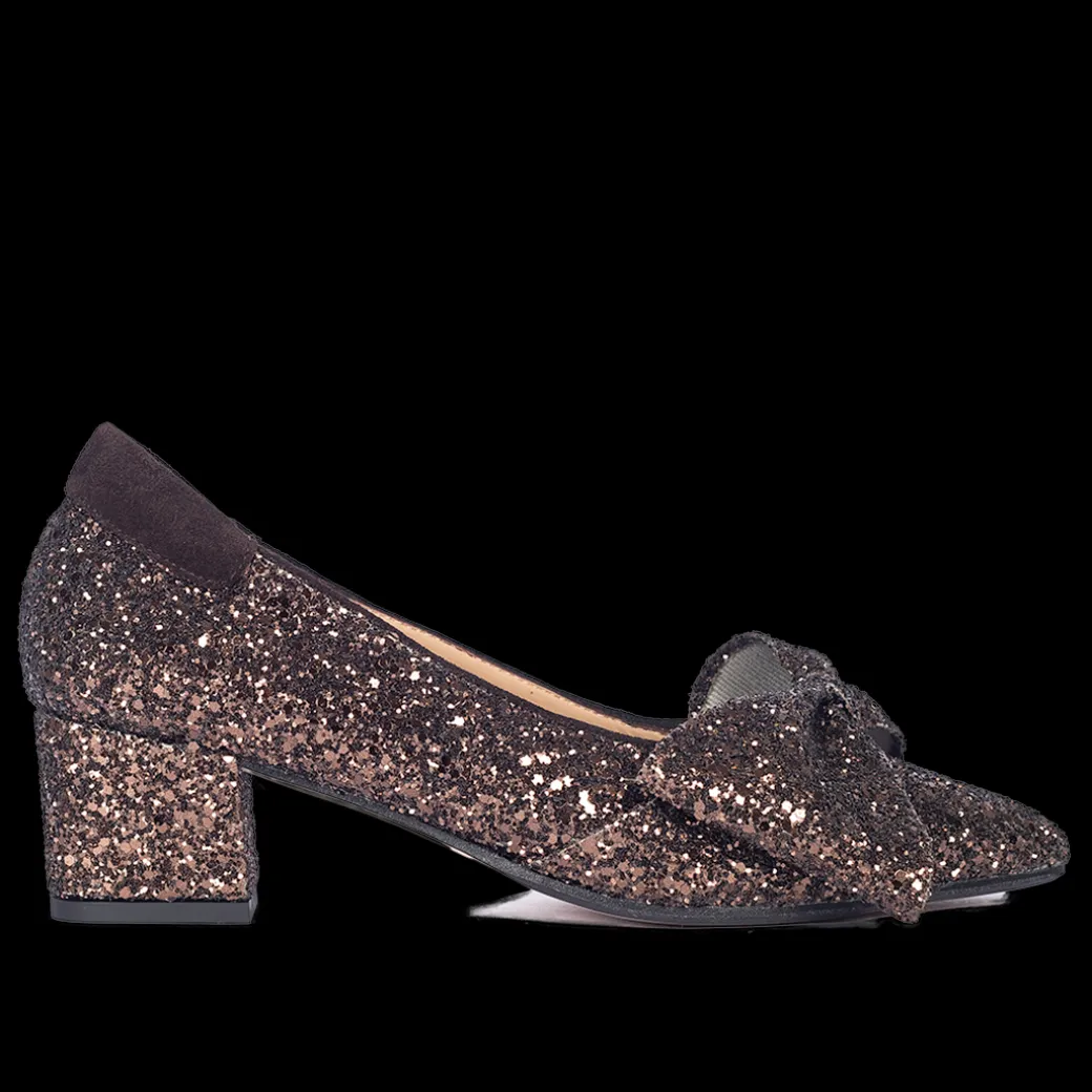 Sløjfe Pump I Funklende Glitter