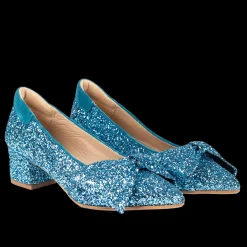 Sløjfe Pump I Funklende Glitter
