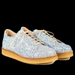 Sneaker I Glitter På Plateausål