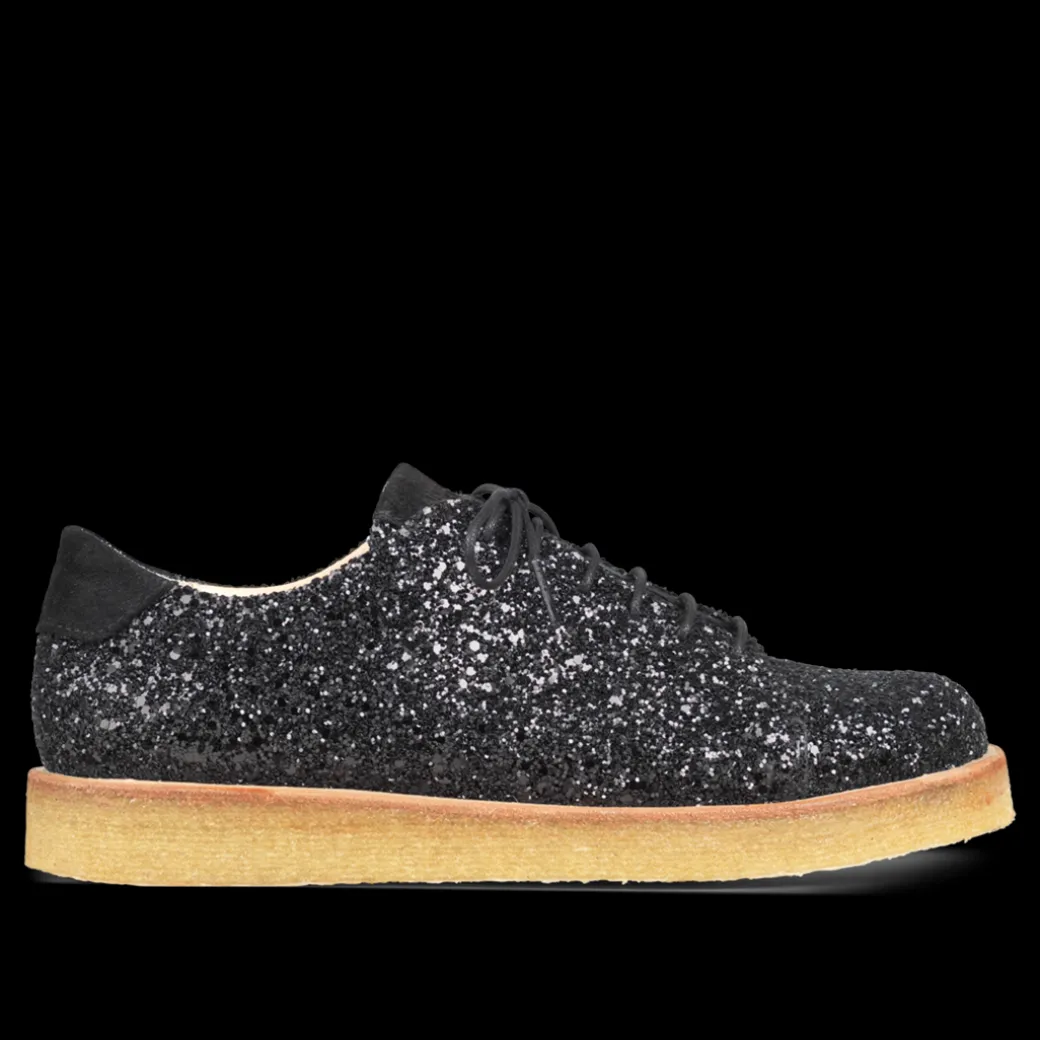 Sneaker I Glitter På Plateausål