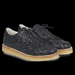 Sneaker I Glitter På Plateausål