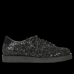 Sneaker I Glitter På Plateausål