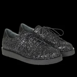 Sneaker I Glitter På Plateausål