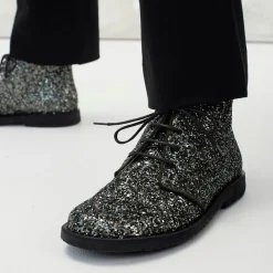 Støvle Med Glitter Og Snøre
