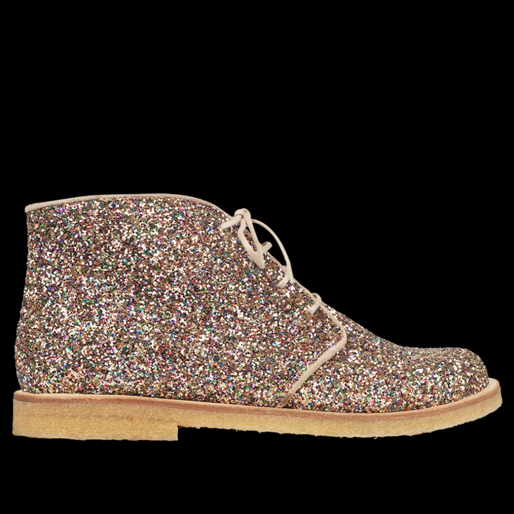 Støvle Med Snøre Og Glitter