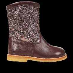 TEX Støvle Med Glitter Og Lynlås