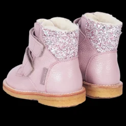 TEX-støvle Med Glitter Og Velcrolukning